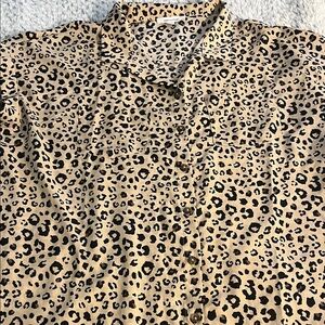 mittoshop Tan Leopard Print women’s Shirt